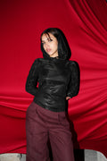 Le haut noir glitter top