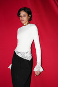 blanche lace angel top