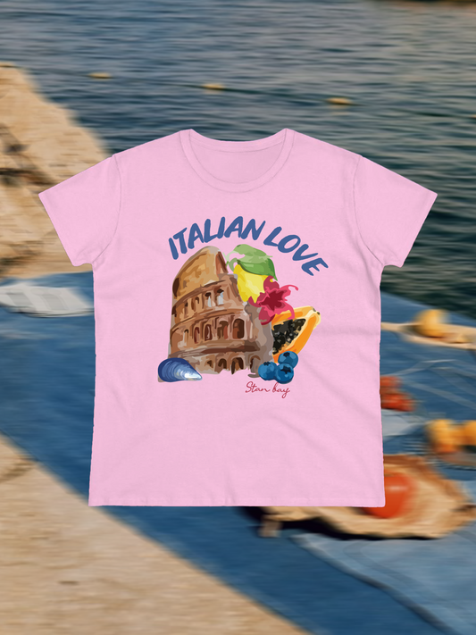 Italian pink baby tee