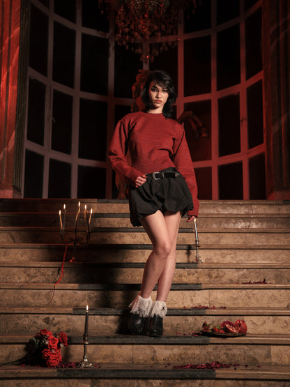 Rouge Sparkles Corset Sweater